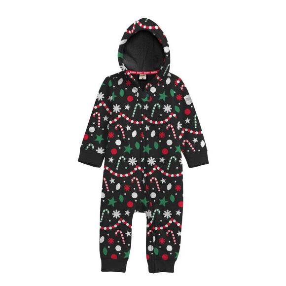 🎄 Tipsy Elves Holiday Goodies Fleece Jumpsuit Toddler Christmas Pajamas NEW - Picture 4 of 6